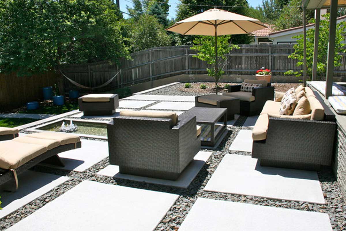 Concrete patio creation