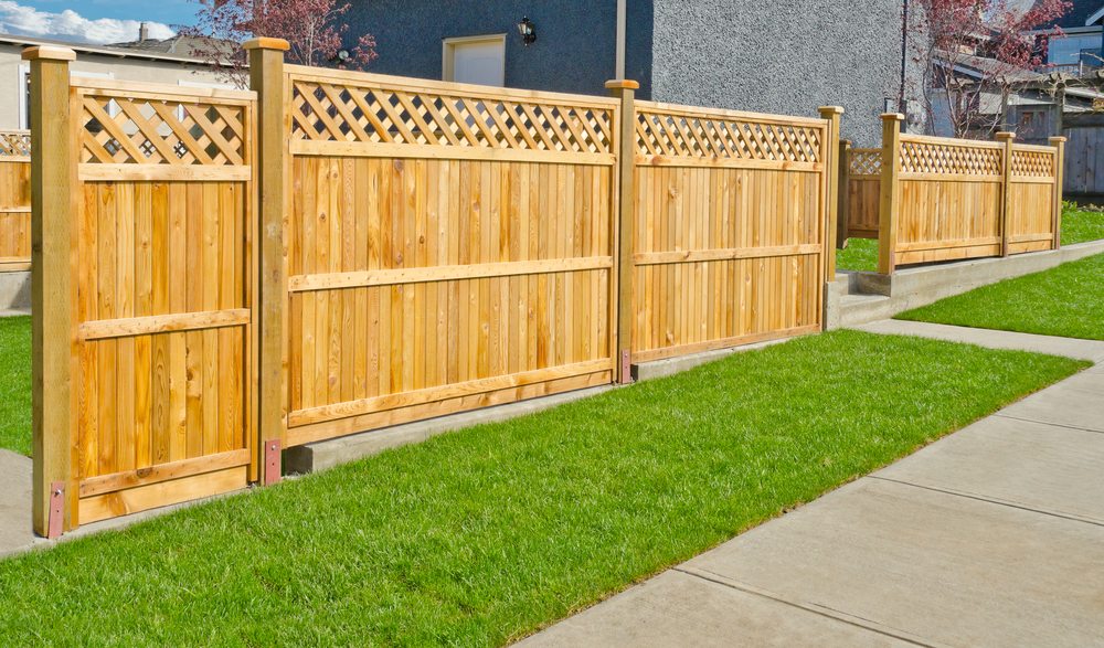 Wood fence installation and staining